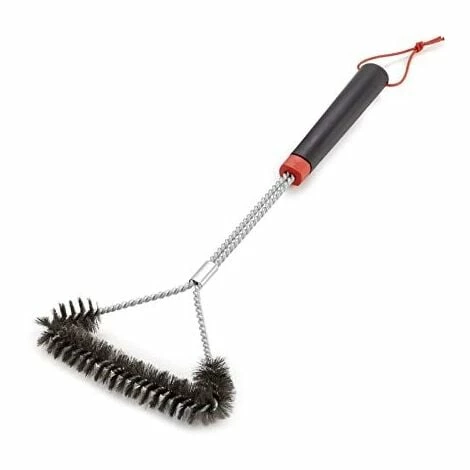 WEBER THREE-SIDED GRILL BRUSH DREISEITIGE GRILLBÜRSTE, 46 CM, SCHWARZ/SILBER, 6278 3 WEBER THREE-SIDED GRILL BRUSH DREISEITIGE GRILLBÜRSTE, 46 CM, SCHWARZ/SILBER, 6278