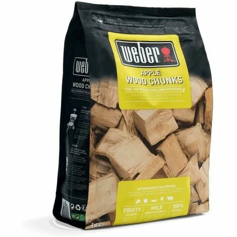 WEBER Große StÜcke GerÄuchertes Holz FÜr Apfelgrill 1,5 Kg 17616 3 WEBER Große StÜcke GerÄuchertes Holz FÜr Apfelgrill 1,5 Kg 17616