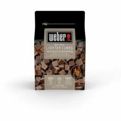 Packung Mit 48 Geruchlosen Feuerlichtwürfeln Weber Cod. 17612